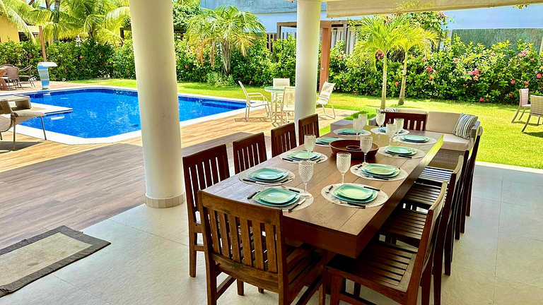 Casa Cerqueira 4 Suites Guarajuba Cond. Front sea