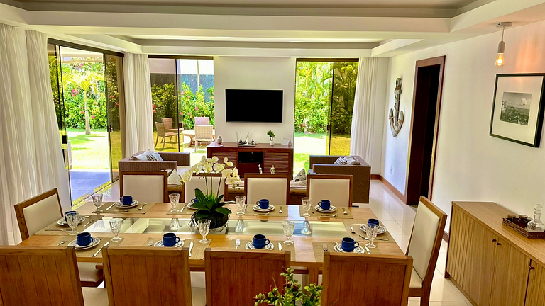 Casa Cerqueira 4 Suites Guarajuba Cond. Front sea