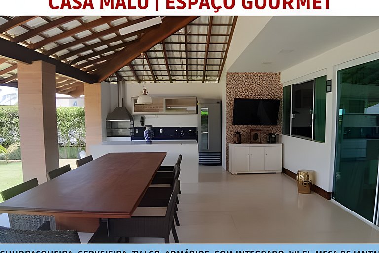 Casa 5 Suítes Guarajuba, Cond. Paraíso do Mar (50m da Praia)