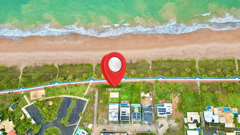Mansão Pé na Areia em Guarajuba – 8 Suítes Luxo