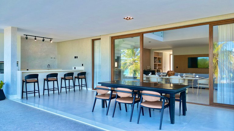 Mansão Pé na Areia em Guarajuba – 8 Suítes Luxo