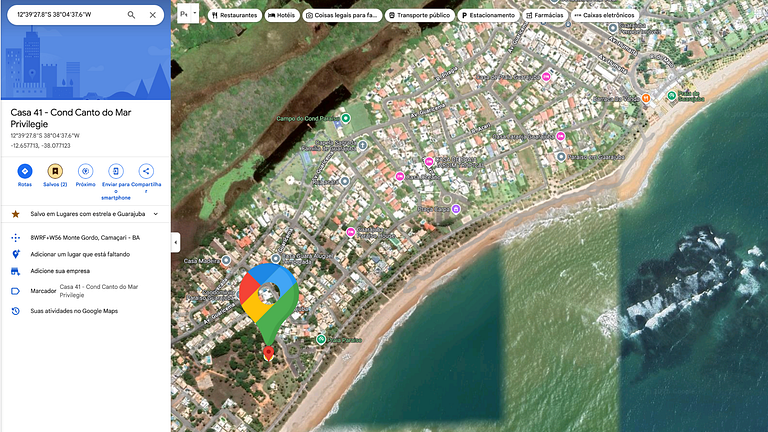 Casa de Luxo em Guarajuba 7 Suítes e Piscina a 50m da Praia