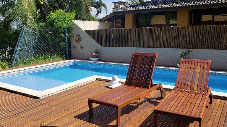 Casa Lagoa Azul em Guarajuba Próxima à Praia e Lagoa