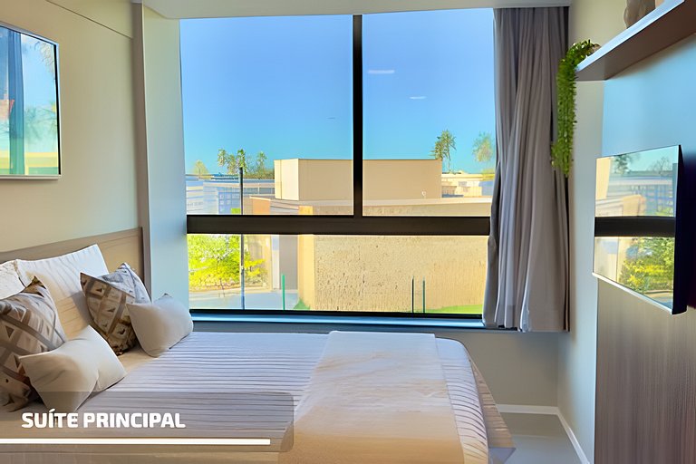 Apartamento Garden com Vista Mar no Alphaville Guarajuba