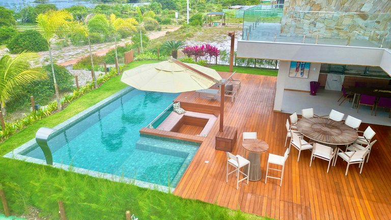 Casa Lagun – Vista Mar e Lagoa em Alphaville Guarajuba