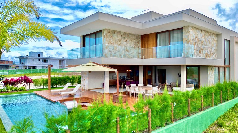 Casa Lagun – Vista Mar e Lagoa em Alphaville Guarajuba