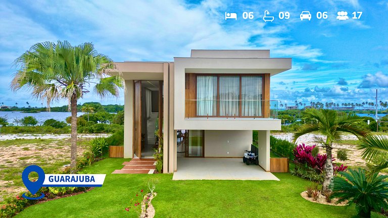 Casa Lagun – Vista Mar e Lagoa em Alphaville Guarajuba