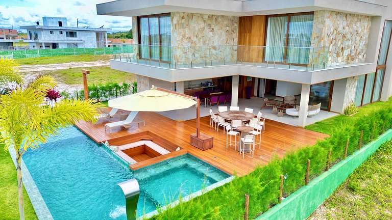 Casa Lagun – Vista Mar e Lagoa em Alphaville Guarajuba