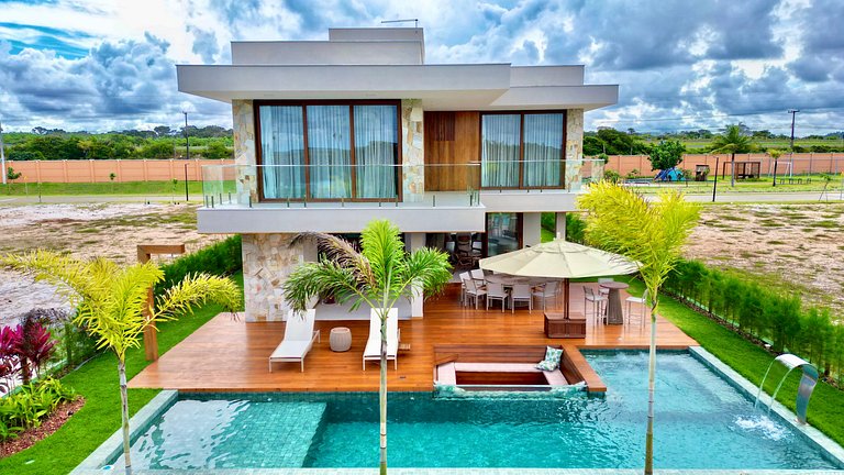 Casa Lagun – Vista Mar e Lagoa em Alphaville Guarajuba