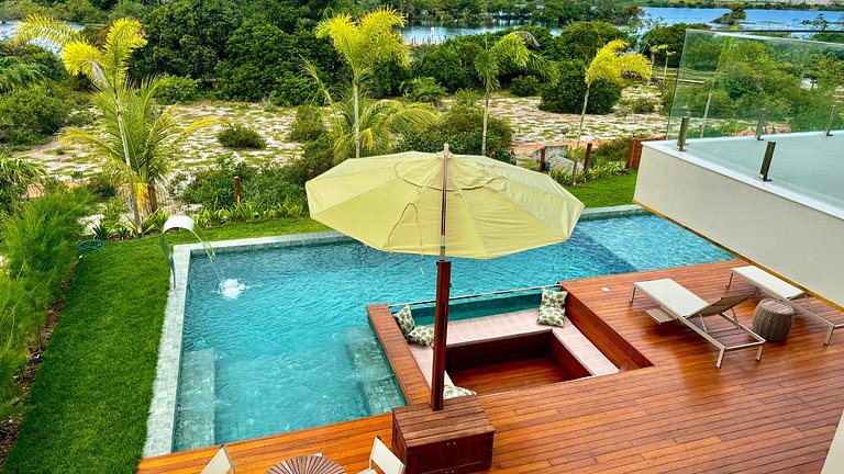 Casa Lagun – Vista Mar e Lagoa em Alphaville Guarajuba