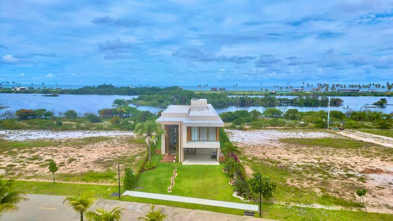 Casa Lagun – Vista Mar e Lagoa em Alphaville Guarajuba