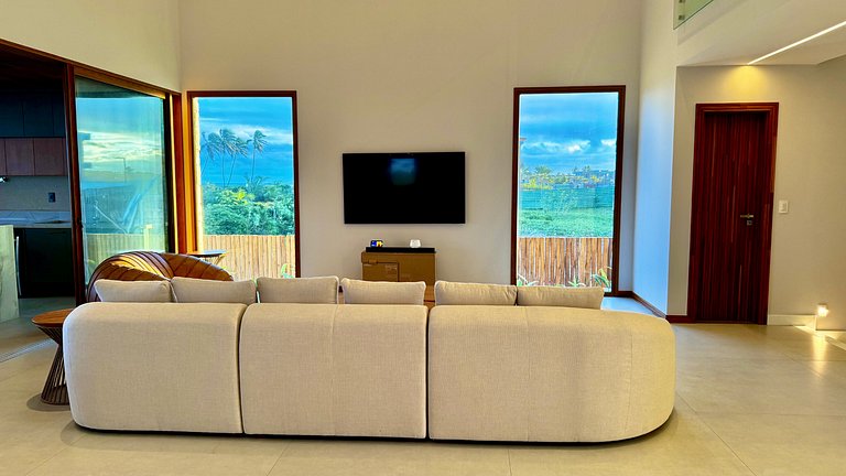 Mansão Pé na Areia com 8 Suítes no Alphaville Guarajuba