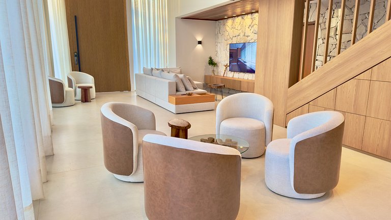 Casa no Praia Bella em Praia do Forte — 5 Suítes, Vista Mar!