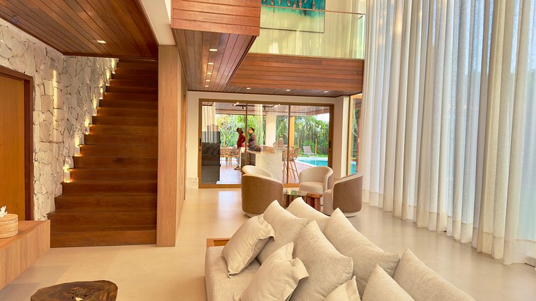 Casa no Praia Bella em Praia do Forte — 5 Suítes, Vista Mar!