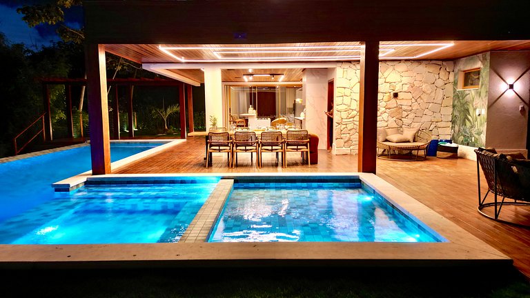 Casa no Praia Bella em Praia do Forte — 5 Suítes, Vista Mar!