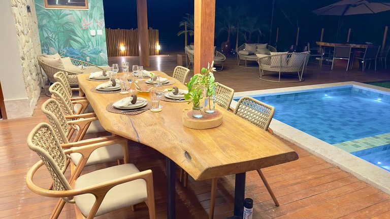 Casa no Praia Bella em Praia do Forte — 5 Suítes, Vista Mar!