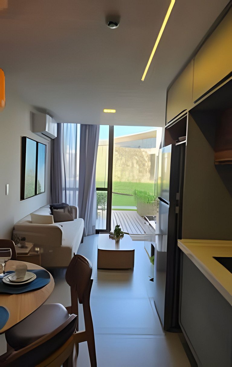 Apartamento em Guarajuba 3/4 Pé na Areia e Vista Mar
