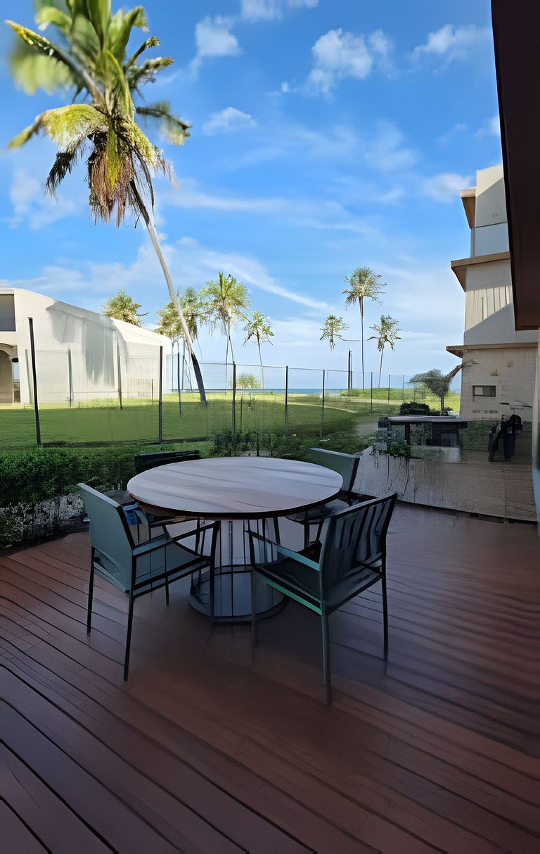 Apartamento em Guarajuba 3/4 Pé na Areia e Vista Mar