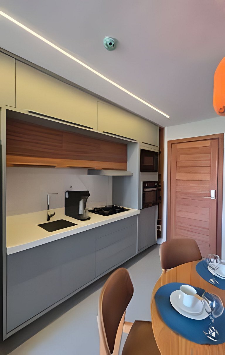 Apartamento em Guarajuba 3/4 Pé na Areia e Vista Mar