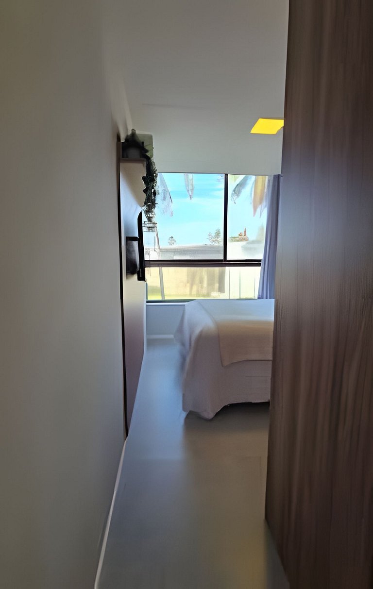 Apartamento em Guarajuba 3/4 Pé na Areia e Vista Mar