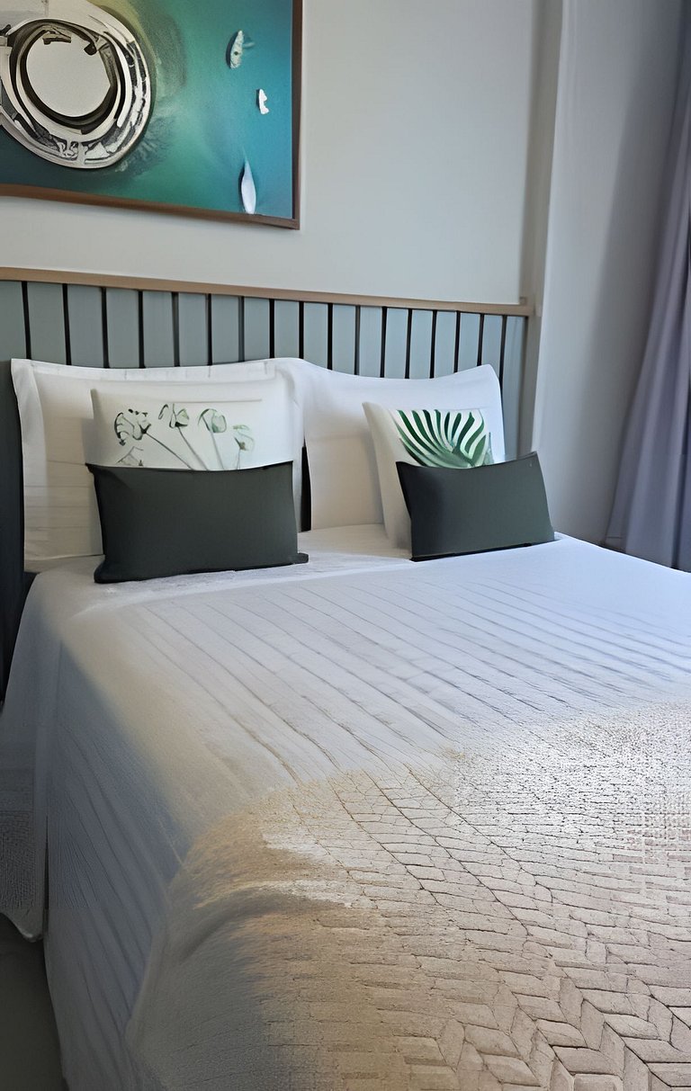 Apartamento em Guarajuba 3/4 Pé na Areia e Vista Mar