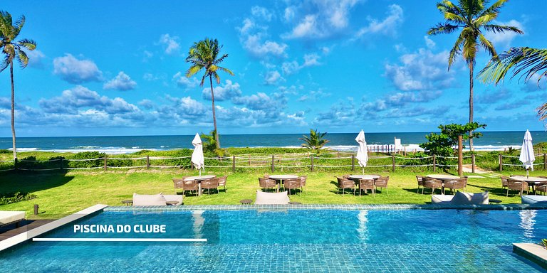 Apartamento em Guarajuba 3/4 Pé na Areia e Vista Mar