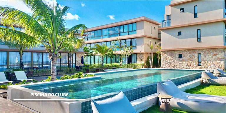 Apartamento em Guarajuba 3/4 Pé na Areia e Vista Mar