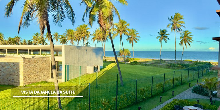 Apartamento em Guarajuba 3/4 Pé na Areia e Vista Mar