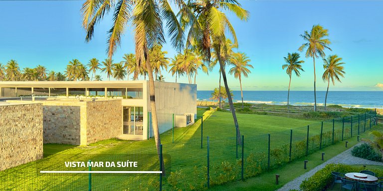 Apartamento em Guarajuba 3/4 Pé na Areia e Vista Mar
