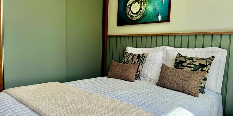 Apartamento em Guarajuba 3/4 Pé na Areia e Vista Mar