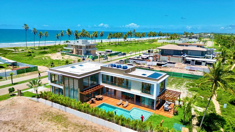 Mansão Alphaville Guarajuba|Casa do Lago Frente Mar e Lagoa