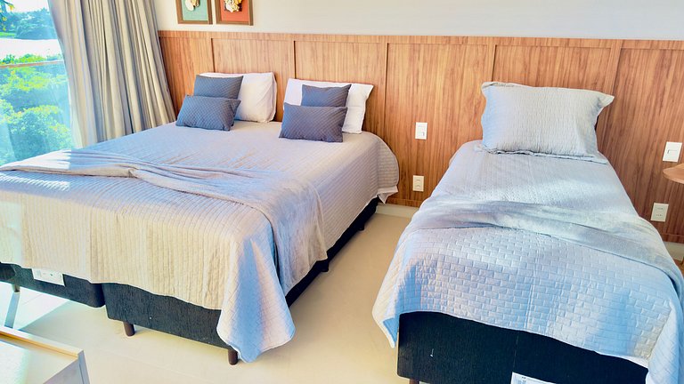 Mansão Alphaville Guarajuba|Casa do Lago Frente Mar e Lagoa