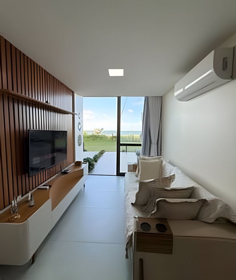 Apartamento Pé na Areia em Guarajuba Frente Mar NAIA 07